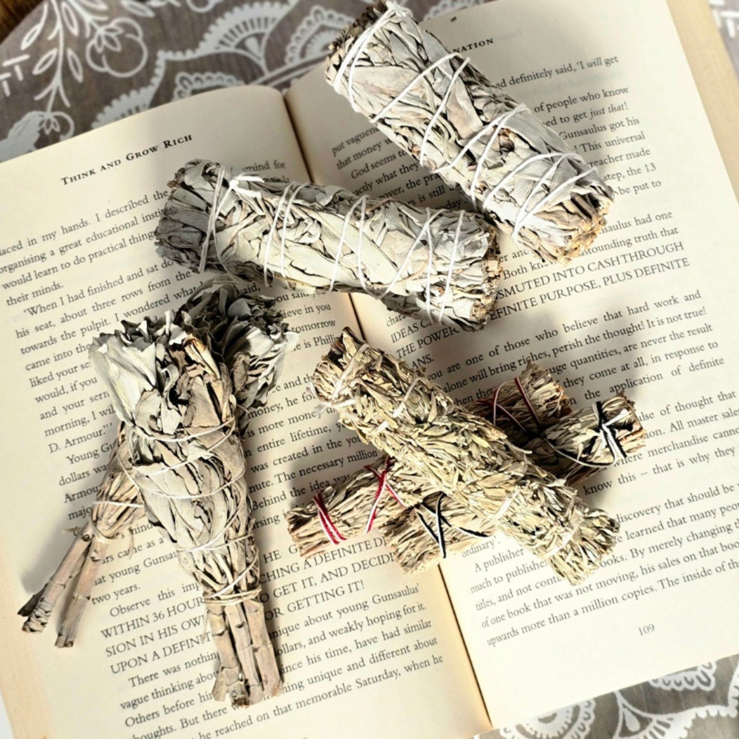 Small White Sage Stick for Smudging