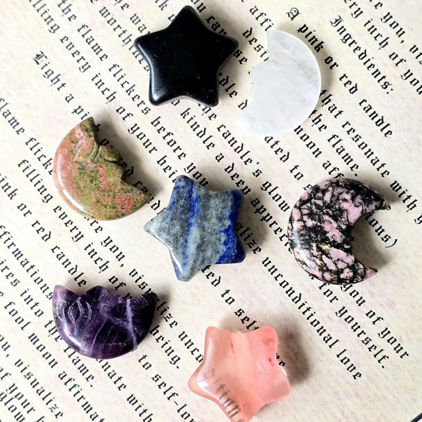 Mini Intention Candle Set with Crystal & Tree of Life Charm | Ritual Kit for Manifestation
