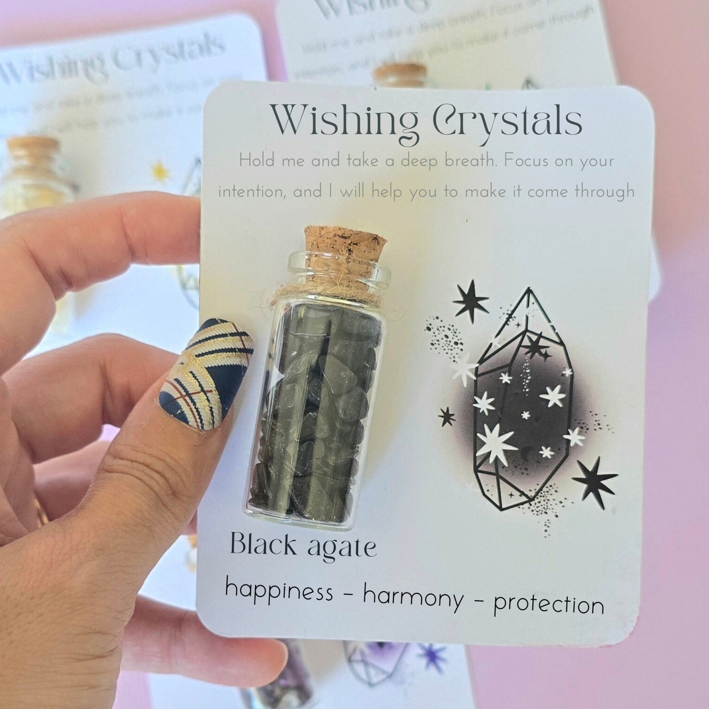 Crystal Chips Jar Gritting Card