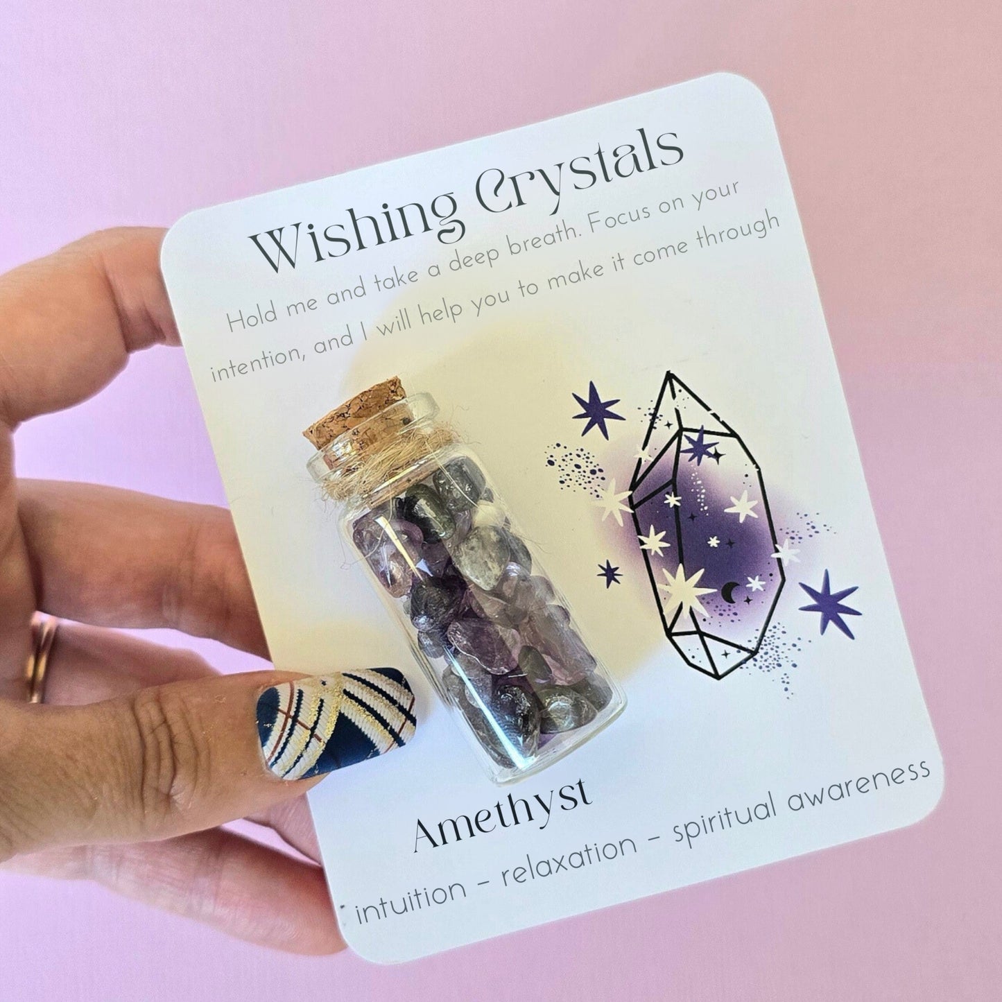 Crystal Chips Jar Gritting Card