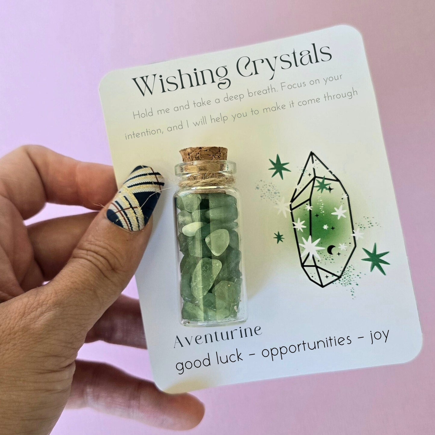 Crystal Chips Jar Gritting Card