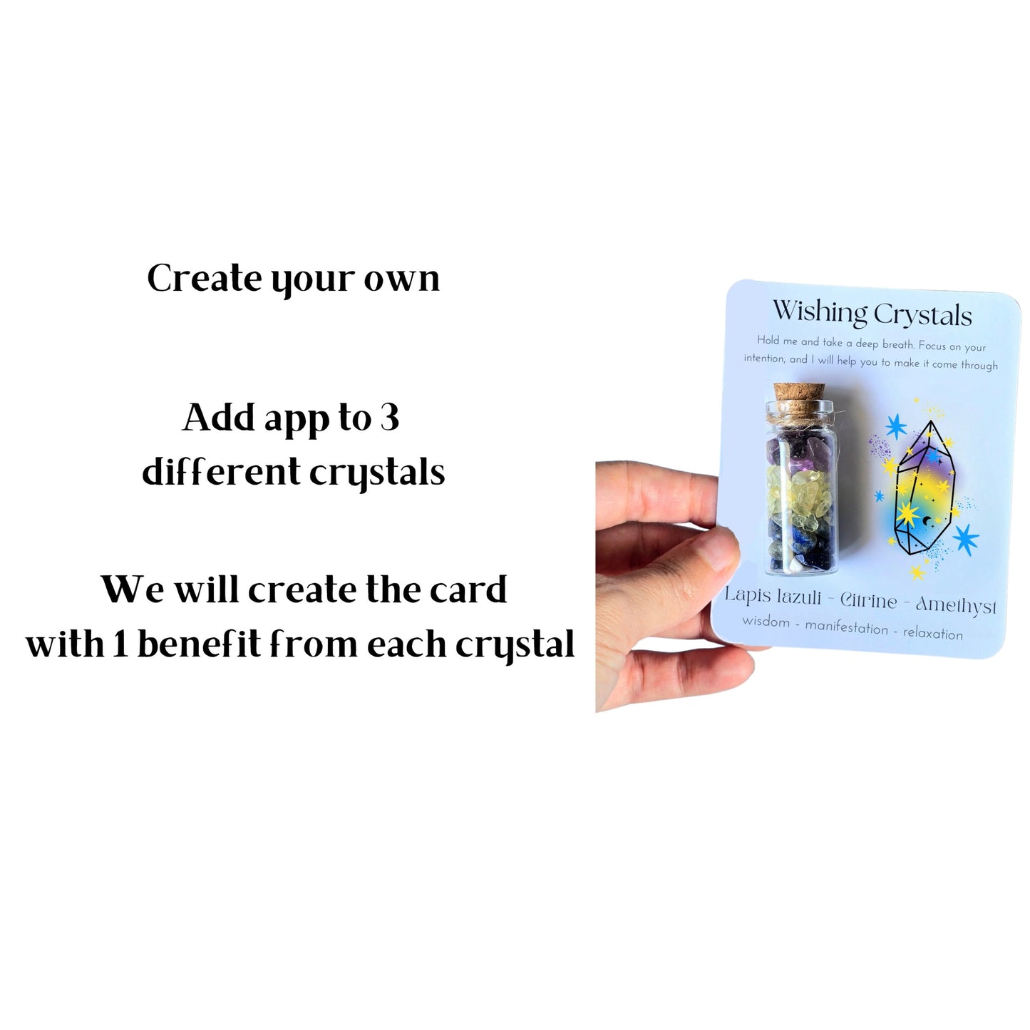 Crystal Chips Jar Gritting Card