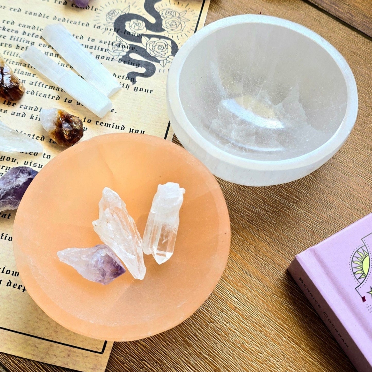 Selenite Crystal Bowl for Cleansing, Charging & Rituals