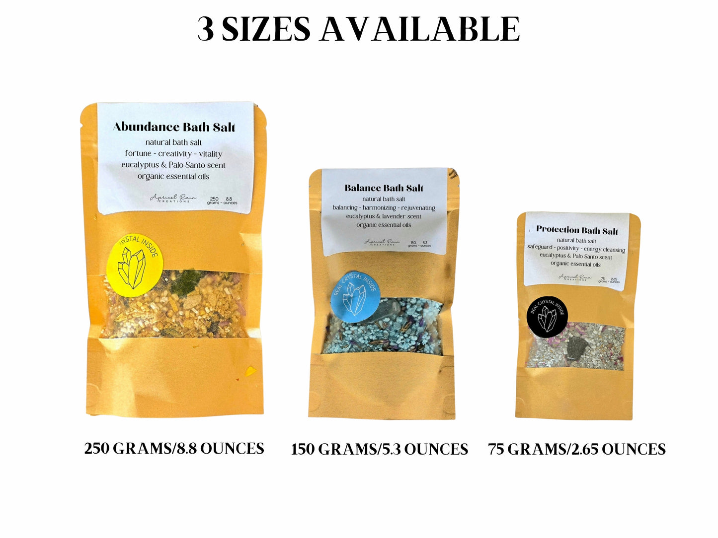 Love Bath Salt Blend with Amethyst, Lavender & Rose