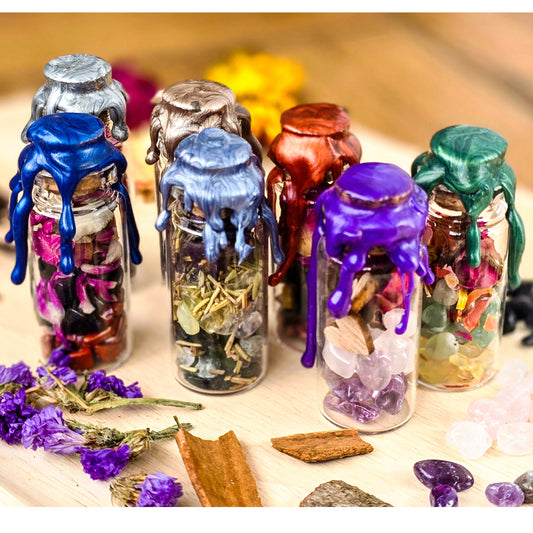 Set of 7 Mini Spell Jar