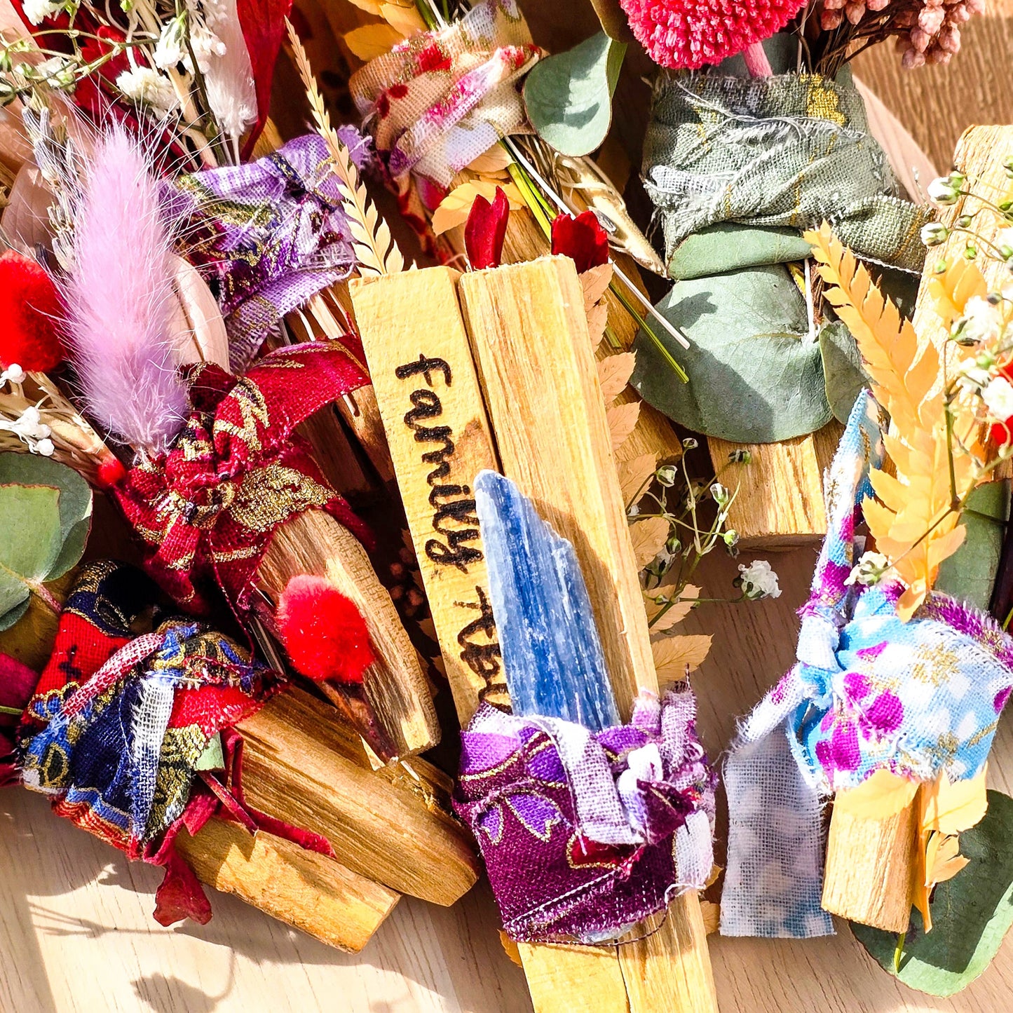 Palo Santo Bundle with Flowers