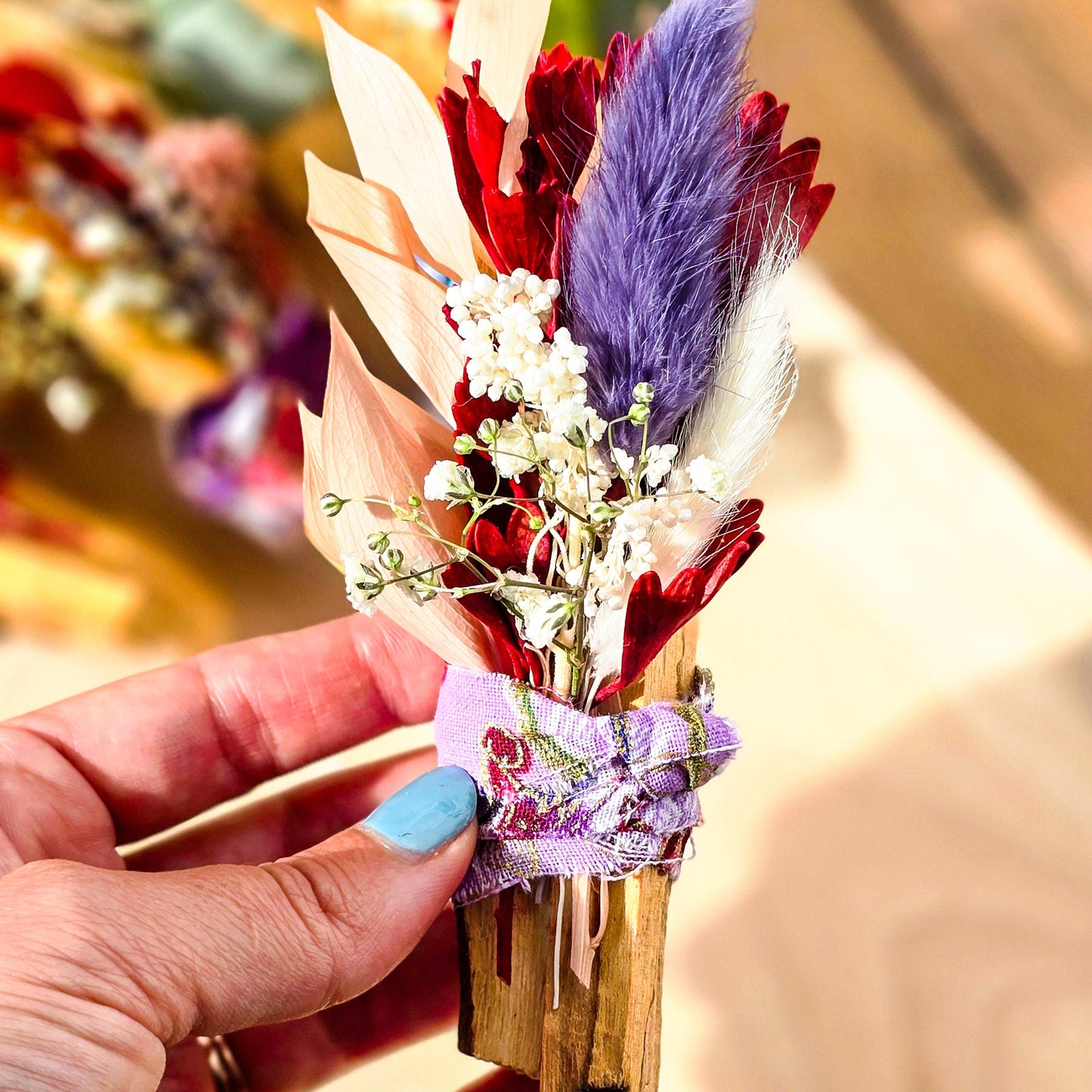 Palo Santo Bundle with Flowers