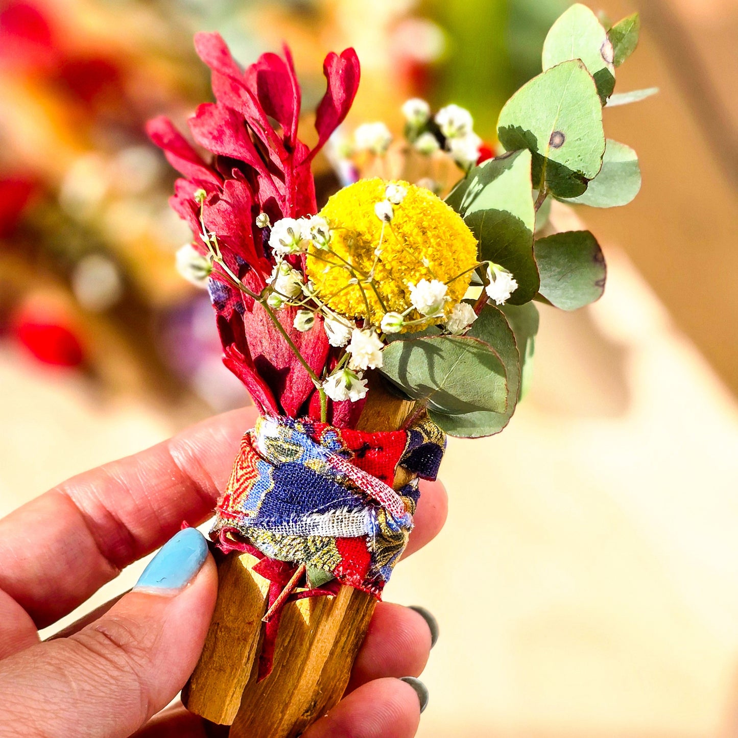 Palo Santo Bundle with Flowers