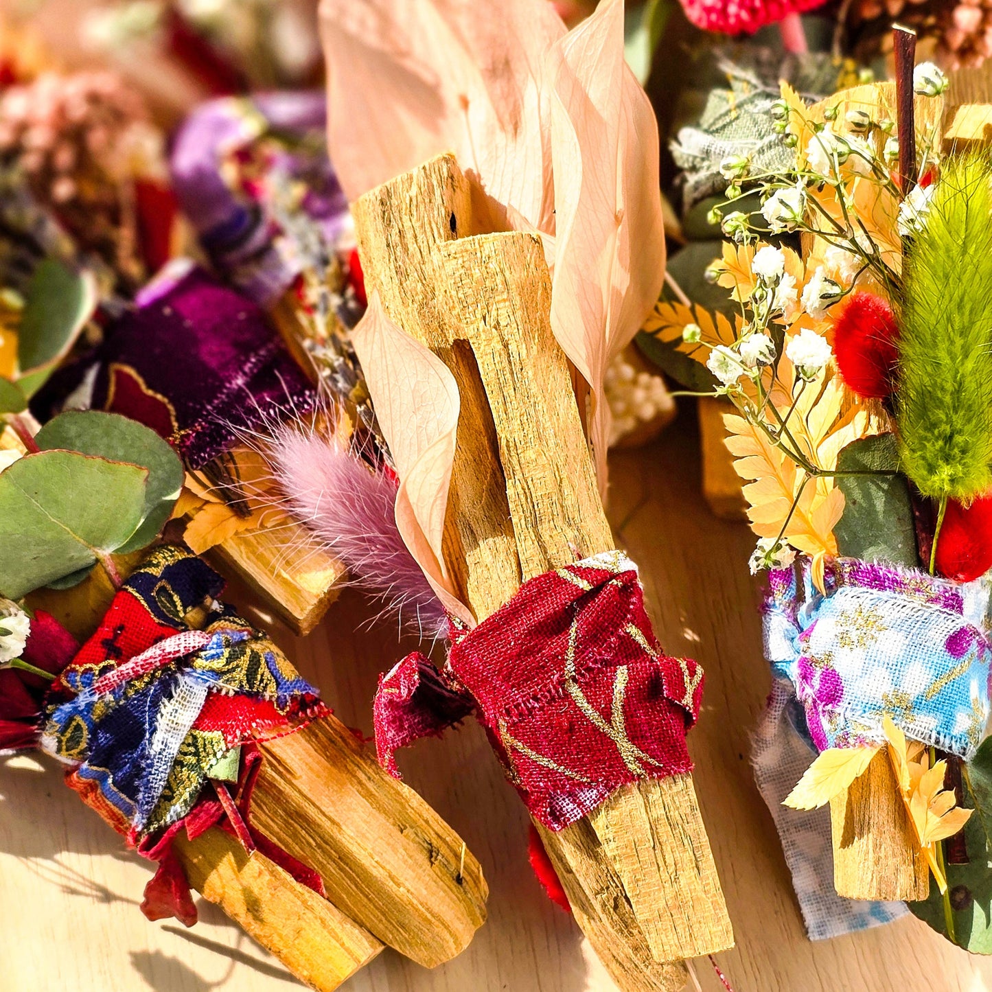 Palo Santo Bundle with Flowers