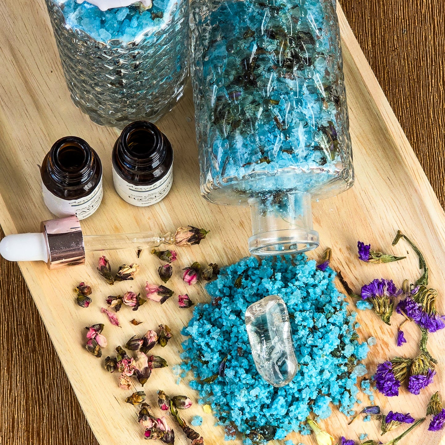 Balancing Bath Salt Blend, expertly designed to restore inner peace and well-being.