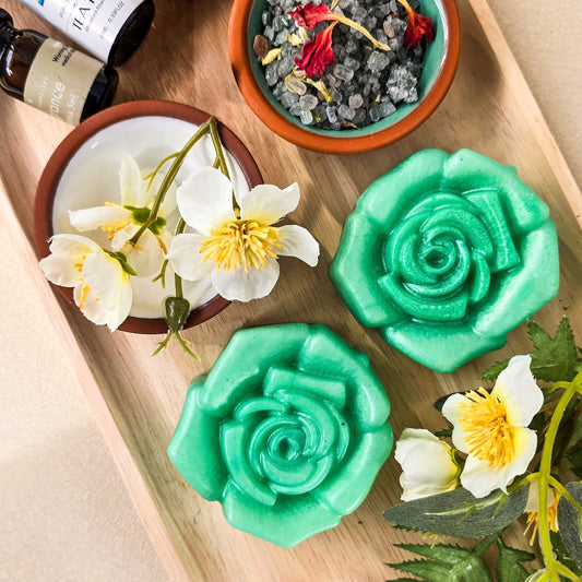 Elevate your skincare routine with our Tea Tree Organic Essential Oil Soap, expertly formulated to provide deep cleansing and powerful antibacterial benefits. Known for its potent properties, tea tree oil not only soothes but also purifies your skin, making it an essential choice for maintaining a clear, healthy complexion as part of your daily self-care regimen.