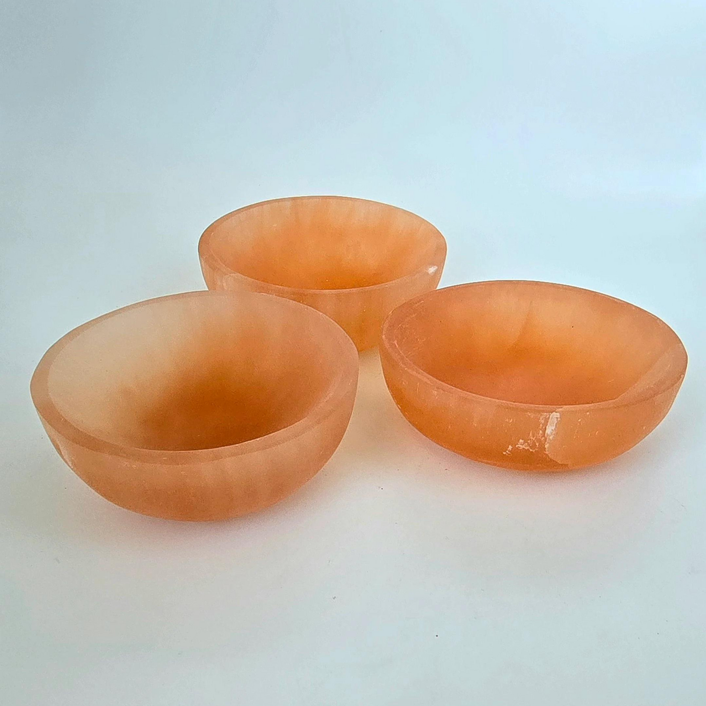 Small Orange Selenite Bowl