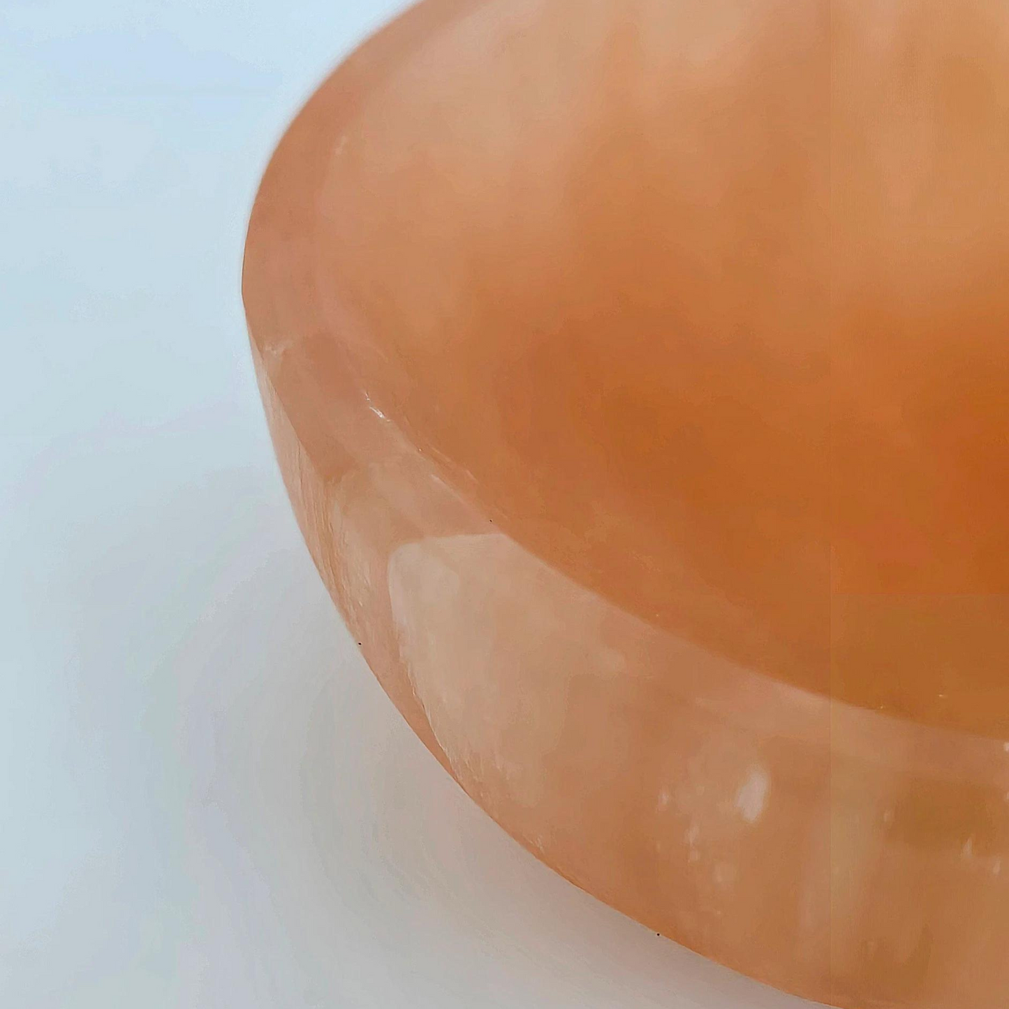 Small Orange Selenite Bowl