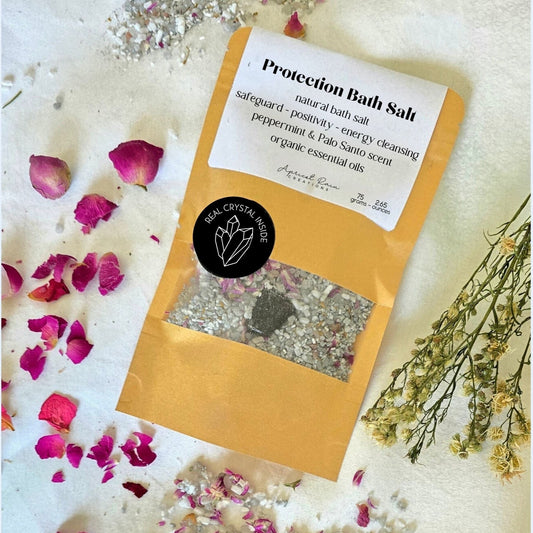 Protective Bath Salt Blend with Palo Santo, Black Tourmaline & Botanicals