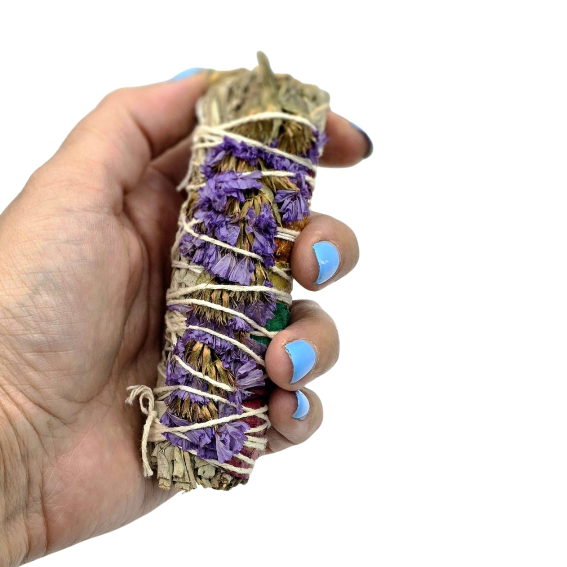 Organic Palo Santo, Sage & 7 Chakra Flowers Bundle - ApricotRainCreations